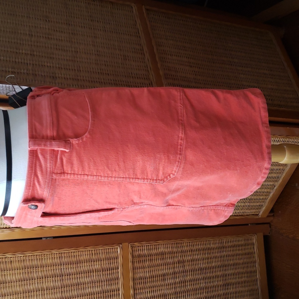 Boden Orange/Salmon Corduroy Skirt Size 12 - Picture 2 of 10
